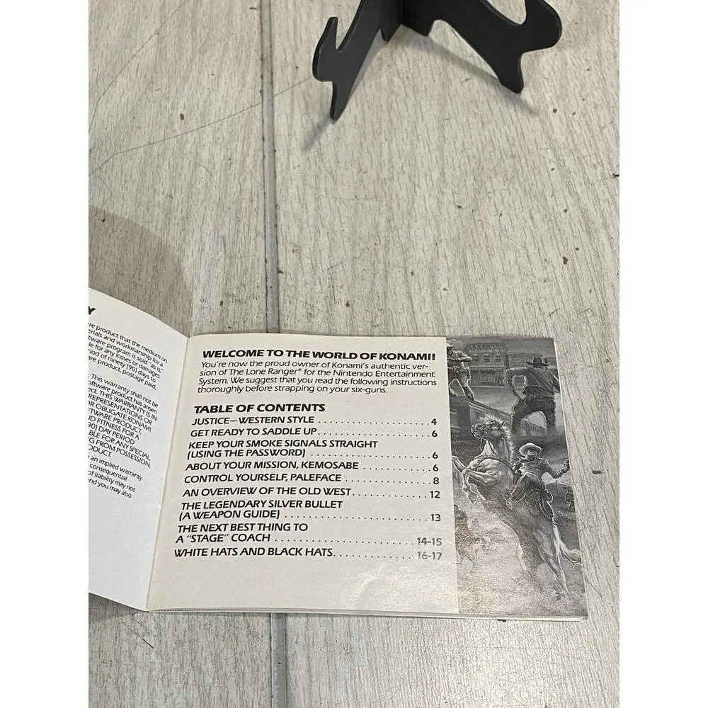 The Lone Ranger NES Nintendo Instruction Manual Only No Game